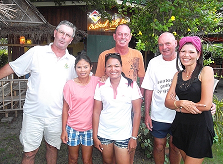 Friday winners and podium placers, from the left, Bob St Aubin, On, Eng, Paul Bourke, Capt’ Steve and Lamun Hanley.